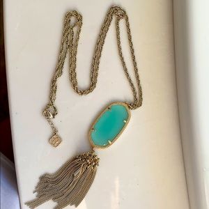 Kendra Scott Rayne Gold Long Pendant Necklace